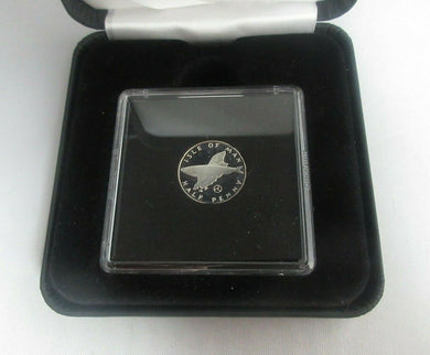 Isle of Man 1979 925 Sterling Silver Proof 1/2p Half Penny + Privy In Quad Box