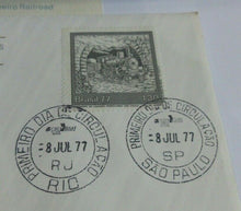 Load image into Gallery viewer, 1977 Rio De Janeiro Railroad INT&#39;L Society of Postmasters Silver Proof Medal
