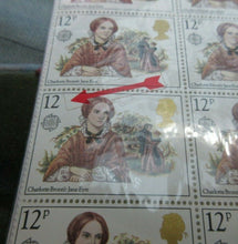 Load image into Gallery viewer, GB 1980 Bronte 12p 1/2 SHEET with MISSING &#39;p&#39; in Value SG 1125Ea MNH
