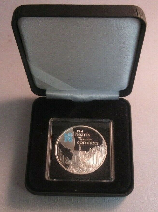 2010 £5 Five Pound SILVER PROOF 2012 Olympic Games KIND HEARTS SPIRIT SERIES Cc