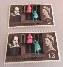 Load image into Gallery viewer, 1964 SHAKESPEARE FESTIVAL 6 X PRE-DECIMAL STAMPS WITH CLEAR FRONTED STAMP HOLDER
