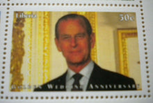 Load image into Gallery viewer, 1947-1997 THE GOLDEN WEDDING ANNIVERSARY QEII PP LIBERIA 6 MNH STAMPS/INFO SHEET
