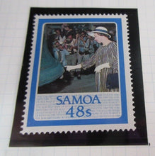 Load image into Gallery viewer, 1986 QUEEN ELIZABETH II 60TH BIRTHDAY SAMOA STAMPS &amp; ALBUM SHEET
