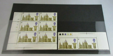 1969 ST PAUL'S CATHEDRAL 9d 8 STAMPS MNH INCLUDES TRAFFIC LIGHTS