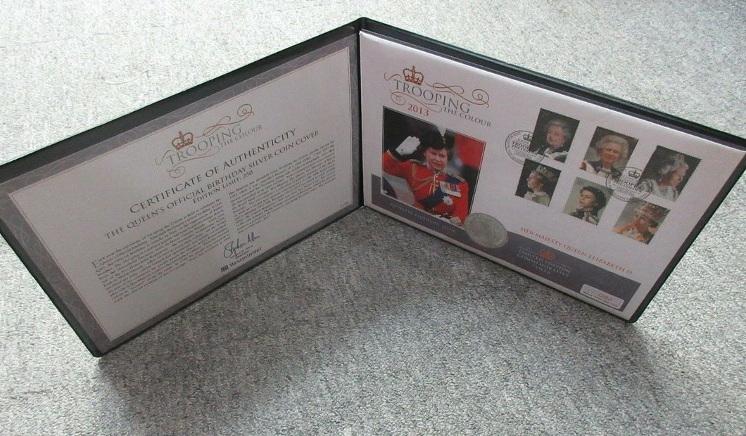 Trooping the Colour 2013 Queen's Birthday 1oz Silver Bunc £2 Britannia Coin PNC