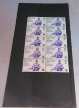 Load image into Gallery viewer, 1968 VOTES FOR WOMEN 9d BLOCK 10 X STAMPS MNH WITH CLEAR FRONTED STAMP HOLDER
