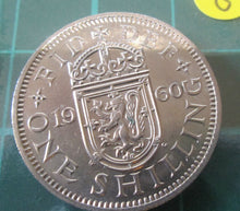 Load image into Gallery viewer, UK 1960 ENGLISH &amp; SCOTTISH SHILLINGS VF-UNC PRESENTED IN CLEAR WALLET SPINK 4147

