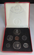 Load image into Gallery viewer, 1867-1967 ROYAL CANADIAN MINT PROOF SET 7 COIN SET WITH 5 X .925 SILVER COINS
