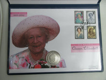 Load image into Gallery viewer, 2002 ROYAL MINT GREAT BRITAIN QUEEN MOTHER SILVER PROOF £5 COIN COVER with COA
