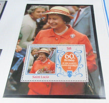 Load image into Gallery viewer, 1986 QUEEN ELIZABETH II 60TH BIRTHDAY SAINT LUCIA STAMPS &amp; ALBUM SHEET
