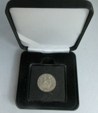 1916 KING GEORGE V BARE HEAD .925 SILVER BUNC ONE SHILLING COIN IN CAPSULE & BOX