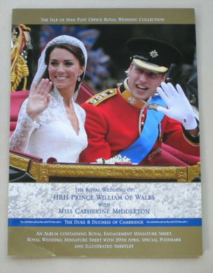 2011 THE ROYAL WEDDING ISLE OF MAN POST OFFICE ROYAL WEDDING STAMP COLLECTION