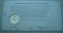 Load image into Gallery viewer, 1996 JERSEY 70TH BIRTHDAY HER MAJESTY THE QUEEN R/MINT BUNC £2 COIN COVER PNC
