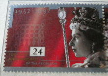 Load image into Gallery viewer, 1952-1992 QUEEN ELIZABETH II 40TH ANNIVERS OF THE ACCESSION  5 X MNH STAMPS/INFO
