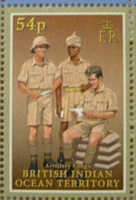 Load image into Gallery viewer, 2008 BRITISH INDIAN OCEAN TERRITORY MILITARY UNIFORMS STAMPS MNH &amp; INFO CARD
