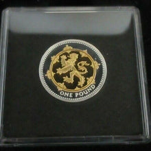 Load image into Gallery viewer, 2008 Royal Mint Scotland Heraldic Series £1 One Pound Silver Gold Proof Coin
