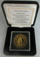 Load image into Gallery viewer, THE MILLIONAIRES COLLECTION COENWULF AD PENNY H-MARKED SILVER PROOF BOX/COA
