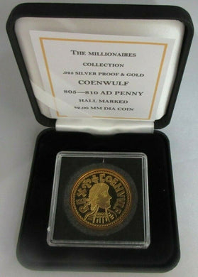 THE MILLIONAIRES COLLECTION COENWULF AD PENNY H-MARKED SILVER PROOF BOX/COA