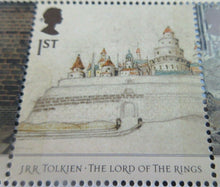 Load image into Gallery viewer, 2004 JRR TOLKIEN LORD OF THE RINGS 1ST CLASS SET TEN STAMPS MNH IN STAMP HOLDER
