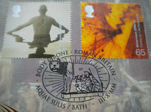 Load image into Gallery viewer, 2000 THE ROMAN BATH HOUSE SIGNED BY ADAM HART-DAVIS BENHAM SILK MEDAL COVER PNC
