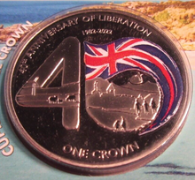 Load image into Gallery viewer, 2022 40TH ANNIVERSARY OF LIBERATION FALKLAND ISLANDS ONE CROWN PACK
