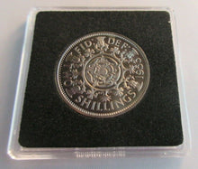 Load image into Gallery viewer, 1953 QUEEN ELIZABETH II PROOF FLORIN TWO SHILLINGS COIN IN QUADRANT CAPSULE
