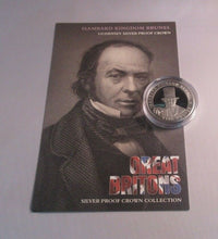 Load image into Gallery viewer, Great Britons Silver Proof Crown Collection 1oz £5 Coins Channel Islands +COA
