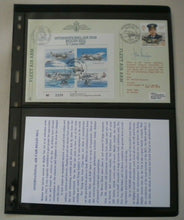 Load image into Gallery viewer, 1987 INTERNATIONAL AIR FAIR BIGGIN HILL G/C CUNNINGHAM SIGNED FLOWN STAMP COVER
