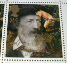 Load image into Gallery viewer, 1992 TENNYSON IN 1888 AND THE BEGUILING OF MERLIN 24p BLOCK OF 4 STAMPS MNH
