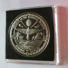 Load image into Gallery viewer, 1990 BATTLE OF BRITAIN SPITFIRE MARSHALL ISLANDS PROOF $5 COIN BOX &amp; COA
