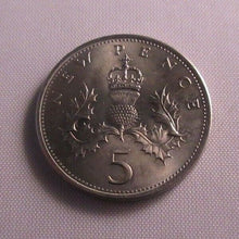 Load image into Gallery viewer, 1968 - 2015 BUnc/Unc UK Royal Mint 5p Five Pence Coins
