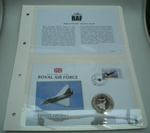 Load image into Gallery viewer, 2008 DEFENSIVE AIRCRAFT - HISTORY OF THE RAF -  PROOF 1 CROWN  COIN COVER PNC
