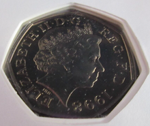 Load image into Gallery viewer, 1998 NHS 50TH ANNIVERSARY 50P COIN COVER PNC,STAMPS,&amp; POSTMARK
