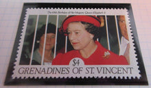 Load image into Gallery viewer, 1991 65TH BIRTHDAY QUEEN ELIZABETH II GRENADINES ST VIN STAMPS MNH &amp; ALBUM SHEET
