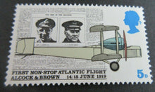 Load image into Gallery viewer, 1969 FIRST NON STOP ATLANTIC FLIGHT 5d 11 STAMPS MNH
