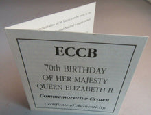 Load image into Gallery viewer, 1996 QUEEN ELIZABETH II 70TH BIRTHDAY ECCB SILVER PROOF $10 DOLLAR COIN BOX &amp;COA

