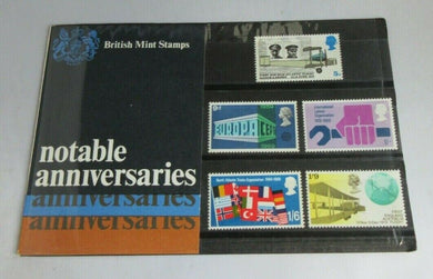 NOTABLE ANNIVERSARIES BRITISH MINT STAMPS PRESENTATION PACK