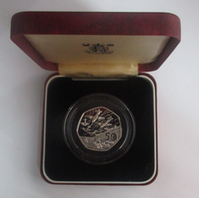 Load image into Gallery viewer, 1994 D-Day Commemorative Royal Mint Silver Proof UK 50p Coin Boxed
