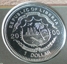 Load image into Gallery viewer, 2000 THE PRIME MERIDIAN 1 DOLLAR REPUBLIC OF LIBERIA COIN BENHAM COIN COVER  COA
