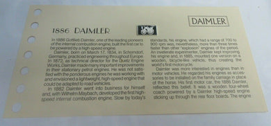 1886 DAIMLER 15mm X 10mm 1.60gram SILVER INGOT WITH INFORMATION SLIP