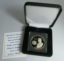 Load image into Gallery viewer, 2008 HISTORY OF THE RAF SIR FRANK WHITTLE PROOF £5 FIVE POUND CROWN BOX COA
