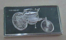 Load image into Gallery viewer, 1885 BENZ 15mm X 10mm 1.60gram SILVER INGOT WITH INFORMATION SLIP
