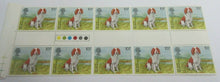 Load image into Gallery viewer, 1979 WELSH SPRINGER SPANIEL 10 1/2p BLOCK OF 10 STAMPS MNH &amp; TRAFFIC LIGHTS
