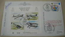 Load image into Gallery viewer, 1988 ROYAL AIR FORCE SHOW W/C R.C.WILKINSON O.B.E. SIGNED FLOWN STAMP COVER
