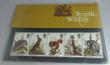 Load image into Gallery viewer, 1977 BRITISH WILDLIFE BRITISH POST OFFICE MINT STAMPS PRESENTATION PACK
