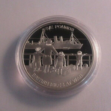 2010 British Isles at War - Liberation of the Isles Silver Proof Jersey £5 Coin