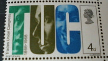 Load image into Gallery viewer, 1968 BRITISH TUC 4d 4 STAMPS MNH
