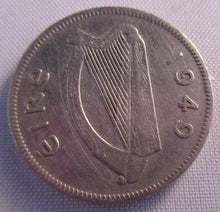 Load image into Gallery viewer, 1949 IRELAND IRISH EIRE 6d SIXPENCE EF PRESENTED IN CLEAR FLIP
