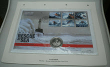 Load image into Gallery viewer, 1979 MAYDAY - RESCUE AT SEA FIRST DAY COIN COVER BUNC 1 CROWN COIN PNC
