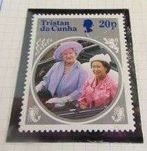 Load image into Gallery viewer, 1985 HMQE QUEEN MOTHER 85th ANNIV COLLECTION TRISTAN DA CUNHA STAMPS ALBUM SHEET
